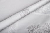 Finezza Viyana Lüx Jakar  Kumaş Gri Masa Örtüsü Dikdörtgen 160x320 cm - 1114 - 9