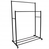 Kanat Elegant Tekerlekli Ayaklı Elbise Askısı - 4