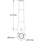 HOROZ 400-000-122 ORKİDE-2 BAHÇE ARMATÜRÜ UZUN-SİYAH - 2