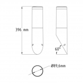 HOROZ 400-001-123 ORKİDE-3 BAHÇE ARMATÜRÜ DUVAR TİPİ-GRİ - 2