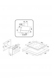 EXEP EKONOMİK EMAYE SİYAH 3LÜ ANKASTRE SET ( E5E - EO330 - EF200 ) - 5