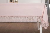 Finezza Esra Lüx Dantelli Keten Kumaş Pudra Masa Örtüsü 160x230 cm - 1120 - 4