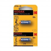 Pil 27 A Araba Garaj Kumanda Pili 12 Volt 1 Paket 2 li Kodak 27A Alkalin Kumanda Pili - 1