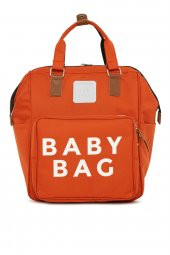 Bagmori Kiremit Baby Bag Baskılı Cepli Anne Bebek Bakım Sırt Çantası - 1