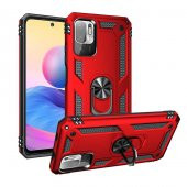Xiaomi Redmi Note 10 5G Kılıf Yüzüklü Standlı Manyetikli Armor Zırh - 5