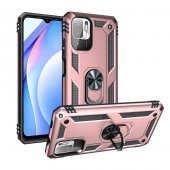 Xiaomi Redmi Note 10 5G Kılıf Yüzüklü Standlı Manyetikli Armor Zırh - 7