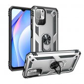 Xiaomi Redmi Note 10 5G Kılıf Yüzüklü Standlı Manyetikli Armor Zırh - 8