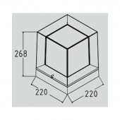 HOROZ 400-010-129 PRİZMA SİYAH 40W BAHÇE AYDINLATMASI - 2