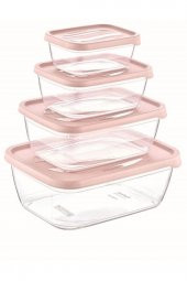 Çankaya 4 Lü Karizma Dikdörtgen Saklama Kabı Seti thumbnail 2