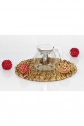 Plastik Kulplu Süzgeçli Cam Demlik - 2