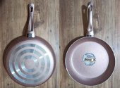 Sultan Tek Saplı Ezme Granit Tava 30 Cm - Gülkurusu - 2