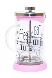 French Press Bitki Çayı Demliği Pembe 600ml - 1