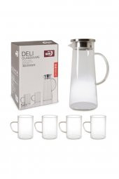 5 Parça Ateşe Dayanıklı Borosilikat Su Takımı - 1