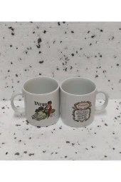 Porselen Başak Burç Kupa Bardak - 1
