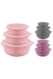 Eva Homeart Trend Kapaklı Kase 3lü Set - 1