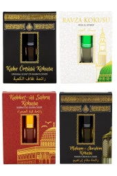 Kabe Örtüsü Kokusu Medine Ravza Kokusu Kubbetül Sahra Kokusu ve Makamı İbrahim kokusu Alkolsüz Esans 3ml thumbnail 1