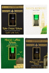 Kabe Örtüsü Kokusu Medine Ravza Kokusu Mescidi Aksa kokusu ve Makamı İbrahim Kokusu Alkolsüz Esans 3ml thumbnail 1