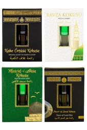 Kabe Örtüsü Kokusu Medine Ravza Kokusu Mescidi Aksa kokusu ve Hacerül Esved Kokusu Alkolsüz Esans 3ml thumbnail 1