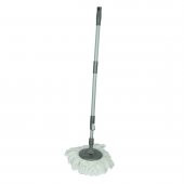Spin Mop Temizlik Seti 360 Derece Döner Başlıklı Kova+Mop+Paspas+Sap Karışık Renk - 4