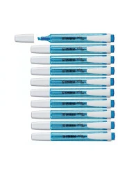 Stabilo Fosforlu Kalem Swing Cool Mavi (10 Lu Paket) - 1