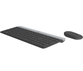 Logitech MK470 Slim Combo Kablosuz Klavye Mouse Set - Siyah thumbnail 3