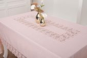 Finezza Narin Lüx Dantelli Keten Kumaş Pudra Masa Örtüsü 160x230 cm - 1127 - 2