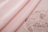 Finezza Narin Lüx Dantelli Keten Kumaş Pudra Masa Örtüsü 160x230 cm - 1127 - 6