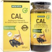 Aksu Vital Cal Keçiboynuzu Pekmezli & Arı Sütlü & Zeytin Yapraklı Macun 300 Gr - 1