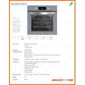 Silverline BO6504S01 S4 Ankastre Fırın Gri thumbnail 2