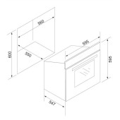Silverline BO6504S01 S4 Ankastre Fırın Gri thumbnail 3