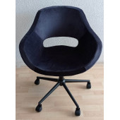 Sekreter Koltuğu Siyah Metal Ayaklı Döküm Sünger - 2