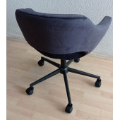 Sekreter Koltuğu Siyah Metal Ayaklı Döküm Sünger - 7