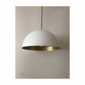 MYLİGHTS  METAL BEYAZ  İÇİ ALTIN  SARKIT AVİZE  CAP  40 CM - 1