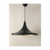 MYLİGHTS MAT SİYAH  İÇİ ALTIN METAL SARKIT AVİZE 36 CM thumbnail 1