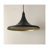 MYLİGHTS MAT SİYAH  İÇİ ALTIN METAL SARKIT AVİZE 36 CM thumbnail 2