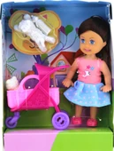 Lovely Mini Bebek Pembe Sepetli Evcil Hayvanlı Oyun Seti - 2