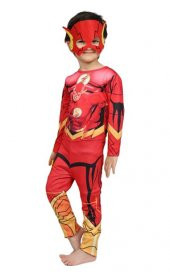 Flash Kostümü Çocuk - Flash Kostüm ve Maske Full Set - 2