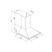 Silverline 2240 Conic İnox Duvar Tipi 60 CM Davlumbaz - 3