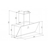 Silverline 3457 Soho Beyaz Duvar Tipi 60 CM Davlumbaz - 3