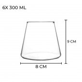 Magnolye Kasesi Esposito Cam 6 Lı Cup Tatlı Dondurma Kasesi 300ml - 5