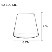 Magnolia Kasesi - 6lı Cam Tatlı Kasesi Bardak Takımı - 6x300 ML - 4