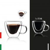 Cam Kupa Bardak Borosilikat Çift Cidarlı Bardak 175 Ml - 1