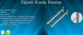 Konik Baston - Konik Dikmeye Geçme Baston, Askı Aparatı  Eğimli - 6