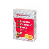 İmuneks Farma Propolis Vitamin C ve Çinko 20 Tablet - 1