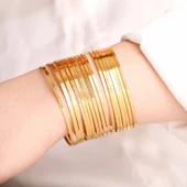 14 gr(gram) 22 Ayar İşçiliksiz Kibrit Çöpü Bilezik thumbnail 3