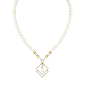 Altın İnci Kolye T007929 - 1