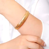 10 gr(gram) 10 mm 22 Ayar İşçiliksiz Şarnelli Bilezik TBS0010 - 2