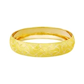 17 gr(gram) 15 mm 22 Ayar İşçiliksiz Şarnelli Bilezik TBS0017-3 thumbnail 1