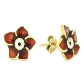 Altın Çiçek Küpe T013186 - 1