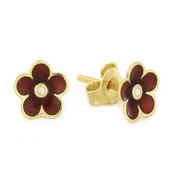 Altın Çiçek Küpe T013190 - 1